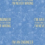 Engineer Quotes Wallpaper & Surface Covering (Peel & Stick 24"x 24" Sample)