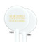 Engineer Quotes White Plastic 5.5" Stir Stick - Single Sided - Round - Front & Back