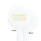 Engineer Quotes White Plastic 7" Stir Stick - Single Sided - Round - Front & Back