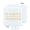 Engineer Quotes White Plastic Stir Stick - Single Sided - Square - Approval