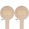 Engineer Quotes Wooden 4" Food Pick - Round - Double Sided - Front & Back