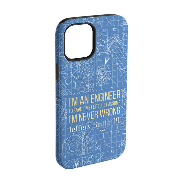 Custom Engineer Quotes iPhone Case - Rubber Lined - iPhone 15 Pro (Personalized)