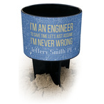 Engineer Quotes Black Beach Spiker Drink Holder (Personalized)