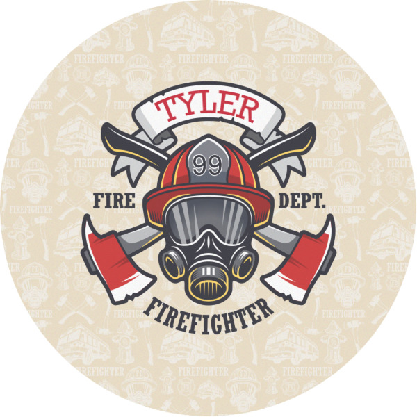 Custom Firefighter Multipurpose Round Labels - 1" (Personalized)