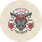 Firefighter 1" Multipurpose Round Labels - Single Sticker