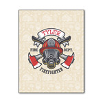 Firefighter Wood Print - 11x14 (Personalized)