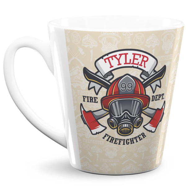 Custom Firefighter 12 Oz Latte Mug (Personalized)