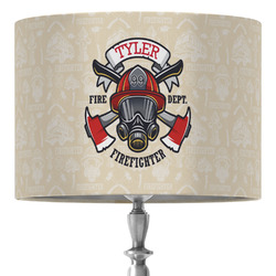 Firefighter 16" Drum Lamp Shade - Fabric (Personalized)