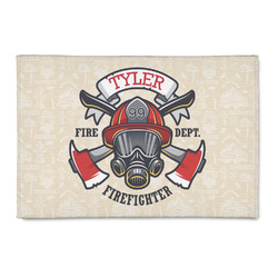 Firefighter 2' x 3' Patio Rug (Personalized)