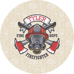 Firefighter Multipurpose Round Labels - Custom Sized (Personalized)