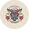 Firefighter 3" Multipurpose Round Labels - Single Sticker