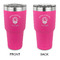 Firefighter 30 oz Stainless Steel Ringneck Tumblers - Pink - Double Sided - APPROVAL