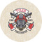 Firefighter 4" Multipurpose Round Labels - Single Sticker