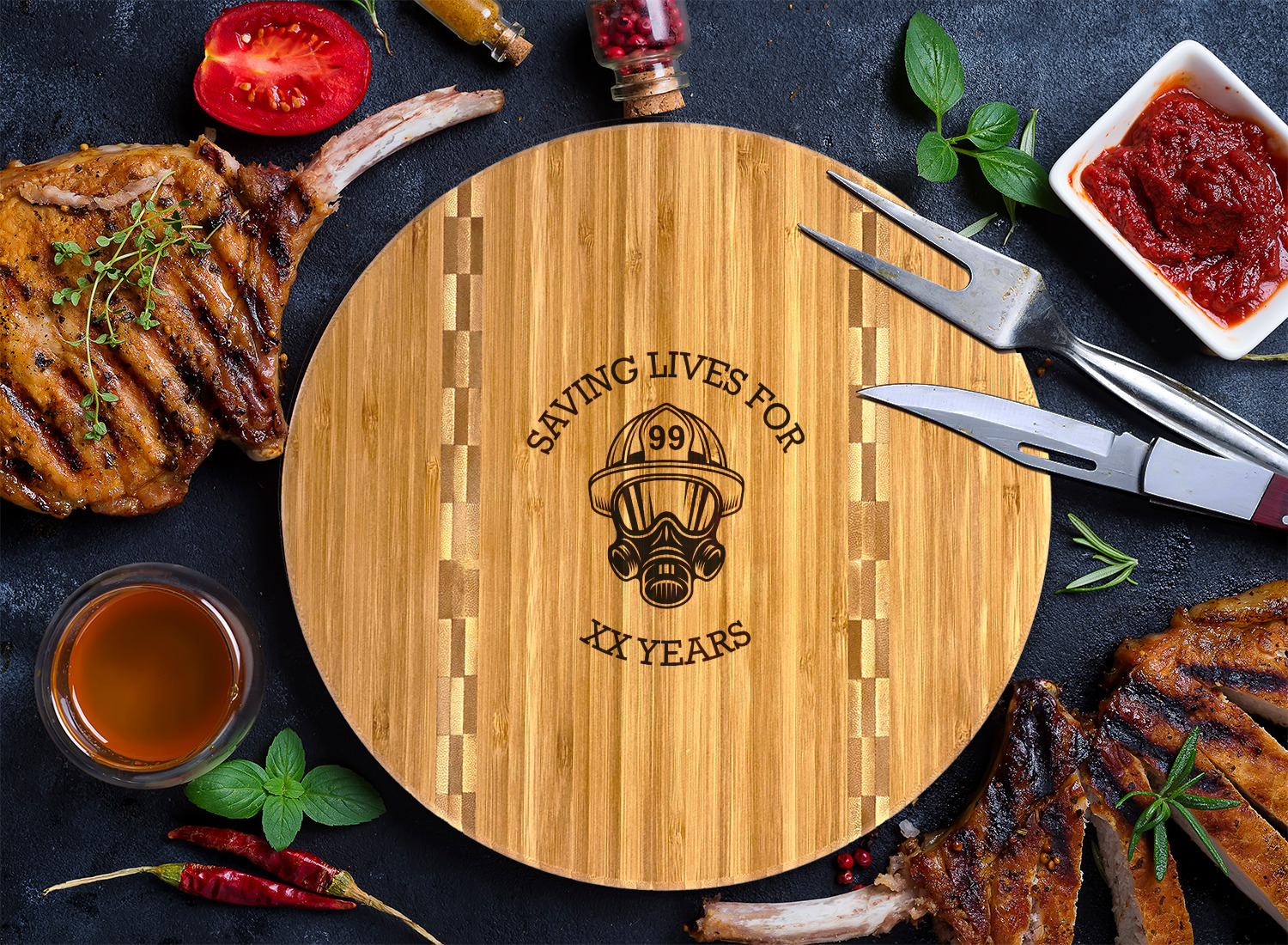 Custom Recipe Bamboo Cutting Board | Redline Engraving