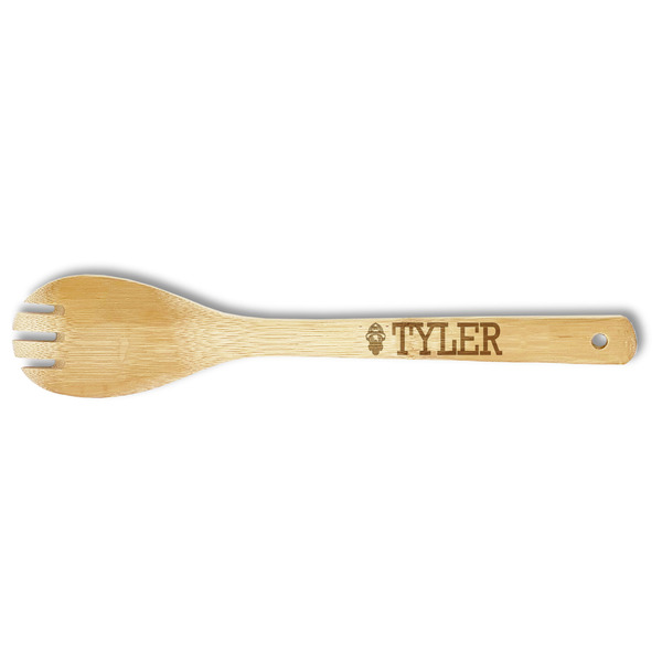 Custom Firefighter Bamboo Spork - Double Sided (Personalized)