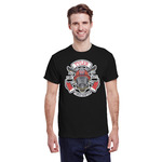 Firefighter T-Shirt - Black - XL (Personalized)