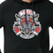 Firefighter Black Hoodie on Model - CloseUp