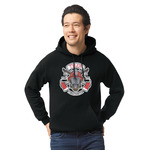 Firefighter Hoodie - Black - XL (Personalized)