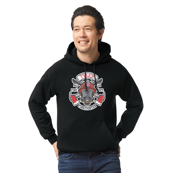 Custom Firefighter Hoodie - Black (Personalized)