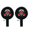 Firefighter Black Plastic 7" Stir Stick - Double Sided - Round - Front & Back