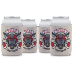 Firefighter Can Cooler (12 oz) - Set of 4 w/ Name or Text