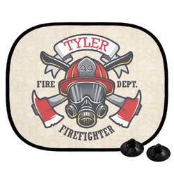 Firefighter Car Side Window Sun Shade (Personalized)