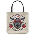 Firefighter Canvas Tote Bag - Large - 18"x18" (Personalized)