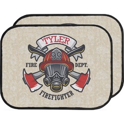 Firefighter Car Floor Mats (Back Seat) (Personalized)