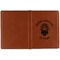 Firefighter Career Cognac Leather Passport Holder Outside Single Sided - Apvl