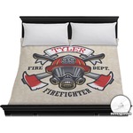 Firefighter Duvet Cover - King (Personalized)