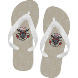 Firefighter Flip Flops - Small (Personalized)