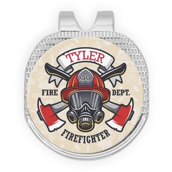 Firefighter Golf Ball Marker - Hat Clip - Silver