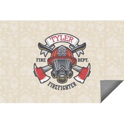 Firefighter Indoor / Outdoor Rug - 6'x8' w/ Name or Text