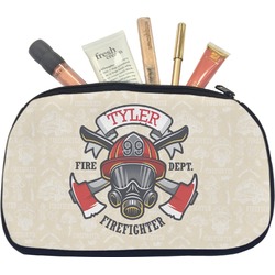 Firefighter Makeup / Cosmetic Bag - Medium (Personalized)