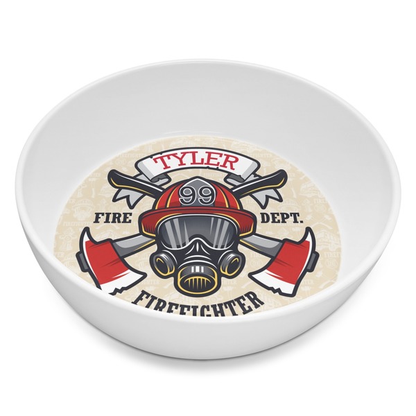 Custom Firefighter Melamine Bowl - 8 oz (Personalized)