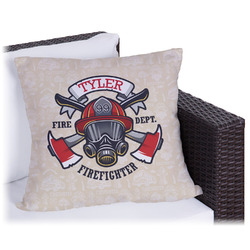 Firefighter Outdoor Pillow - 18" (Personalized)
