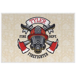 Firefighter Laminated Placemat w/ Name or Text