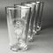 Firefighter Set of Four Engraved Pint Glasses - Set View