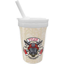 Firefighter Sippy Cup with Straw (Personalized)