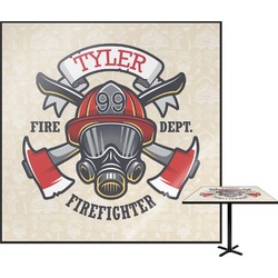 Firefighter Square Table Top - 30" (Personalized)