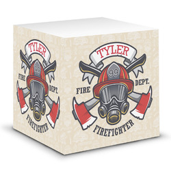 Firefighter Sticky Note Cube (Personalized)