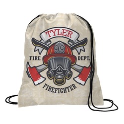 Firefighter Drawstring Backpack - Large (Personalized)