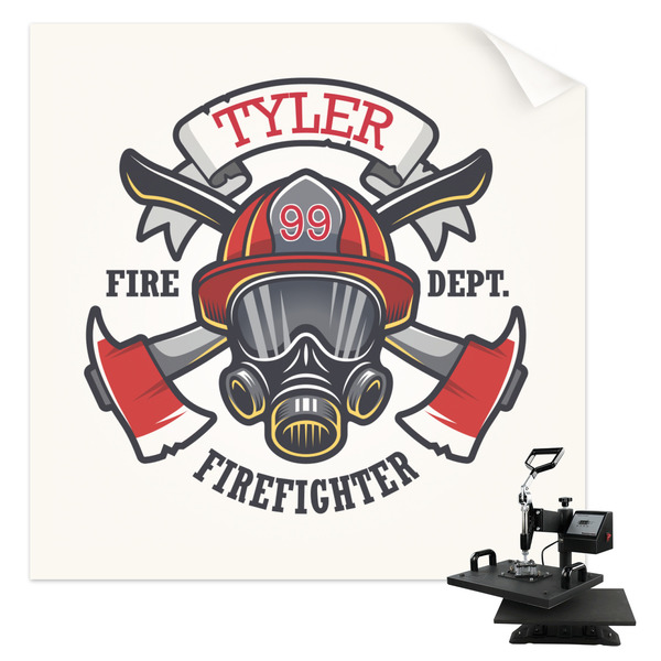 Custom Firefighter Sublimation Transfer - Shirt Back / Men (Personalized)