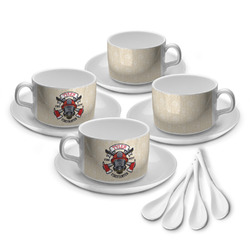 Firefighter Tea Cup - Set of 4 (Personalized)