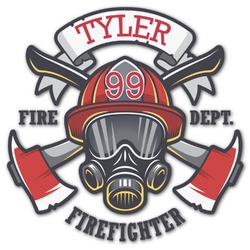 Firefighter Graphic Decal - Medium (Personalized)