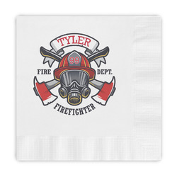 Firefighter Embossed Decorative Napkins (Personalized)