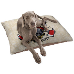 Firefighter Dog Bed - Large w/ Name or Text