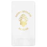 Firefighter Guest Napkins - Foil Stamped (Personalized)