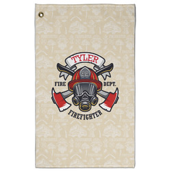 Firefighter Golf Towel - Poly-Cotton Blend - Large w/ Name or Text