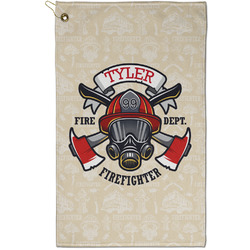 Firefighter Golf Towel - Poly-Cotton Blend - Small w/ Name or Text